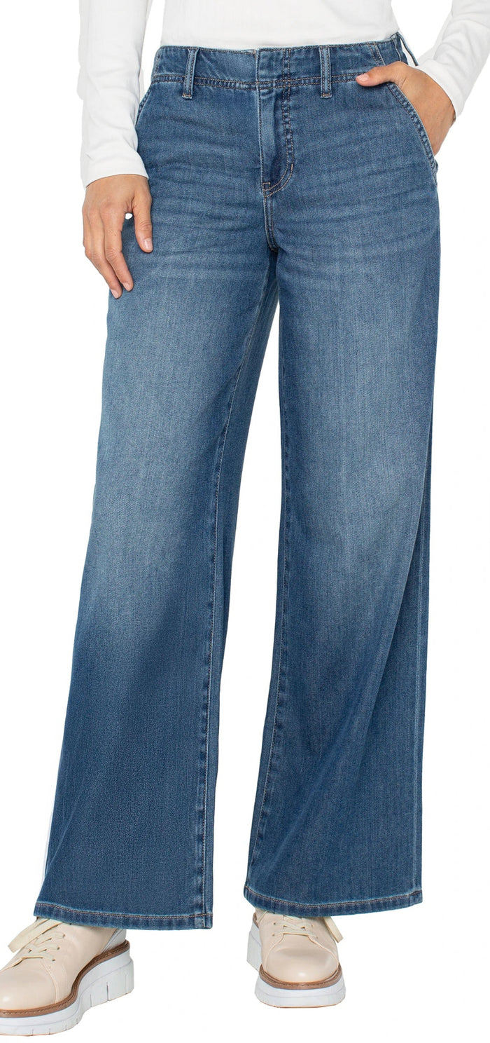 LIVERPOOL THE WEEKENDER WIDE LEG-WALNUT CREEK