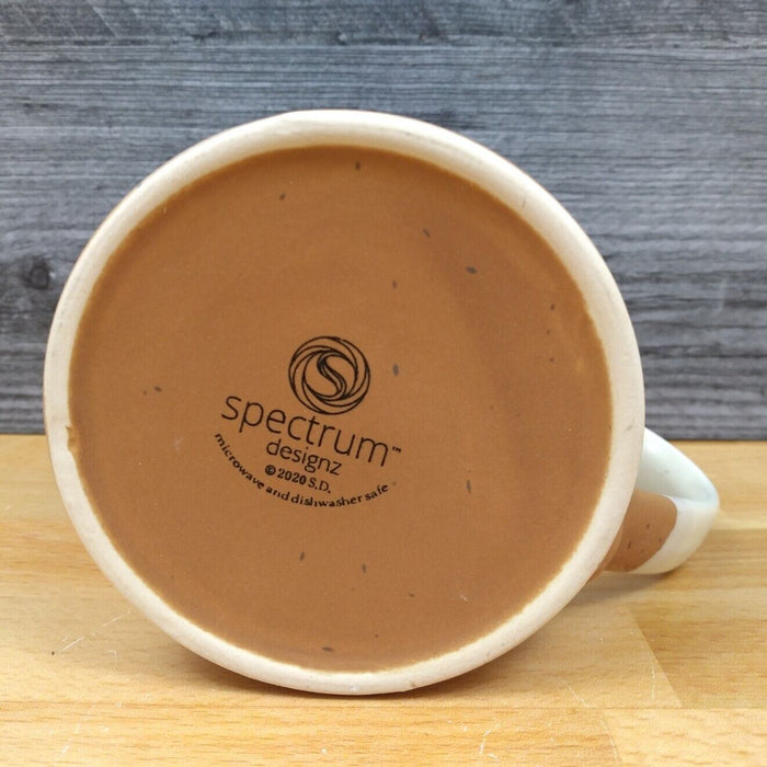 Living on a Prayer Coffee Mug 18oz (532ml) Embossed Ceramic Tea Cup by Blue Sky