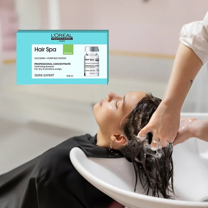 Loreal Hair Spa Deep Nourishing Creambath 490ml + Hydrating Concentrate Combo