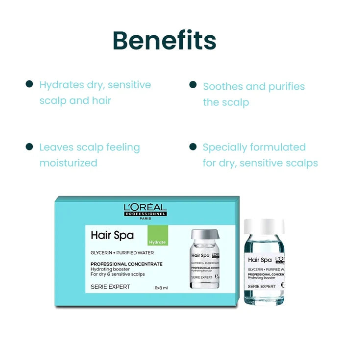Loreal Hair Spa Repairing Creambath 490ml + Hydrating Concentrate Combo