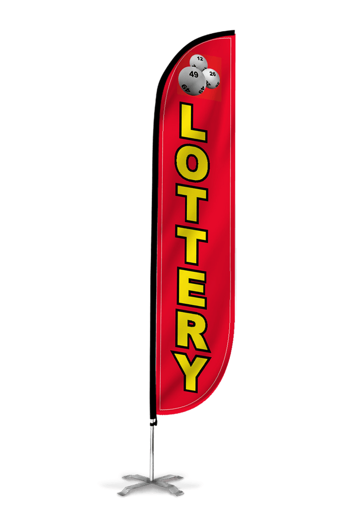 Lottery Feather Flag Red