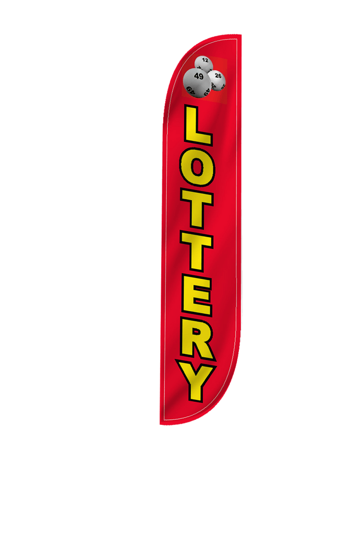 Lottery Feather Flag Red