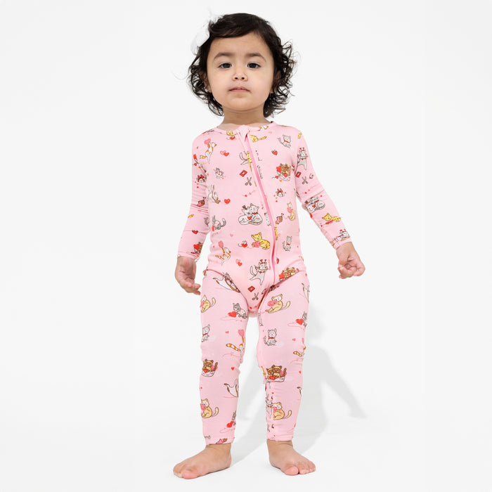 Love Kittens Bamboo Convertible Footie