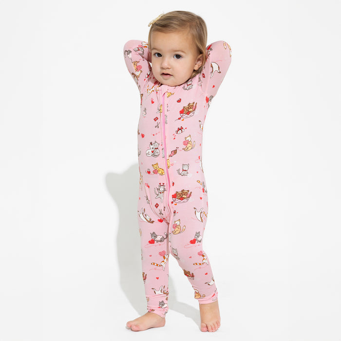 Love Kittens Bamboo Convertible Footie