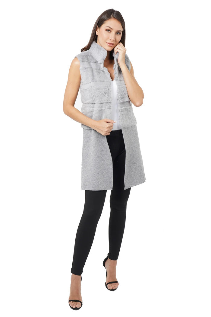 Love Token Earl Genuine Rabbit Vest - LT10-78