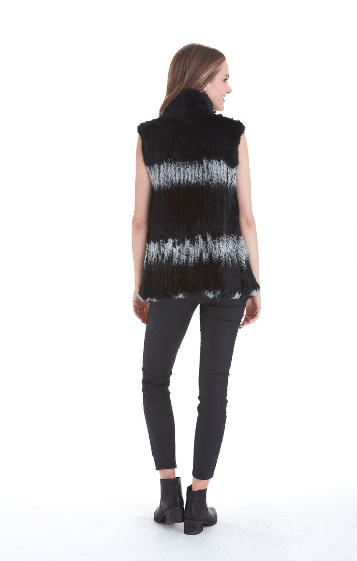 Love Token Eliza Genuine Real Rabbit Fur Vest - LT10-65