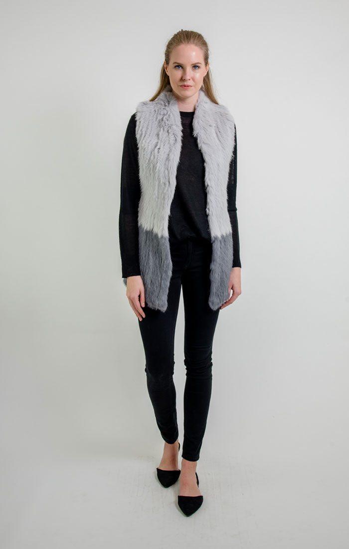 Love Token Elyse Genuine Rabbit Fur Vest - LT06-40NR