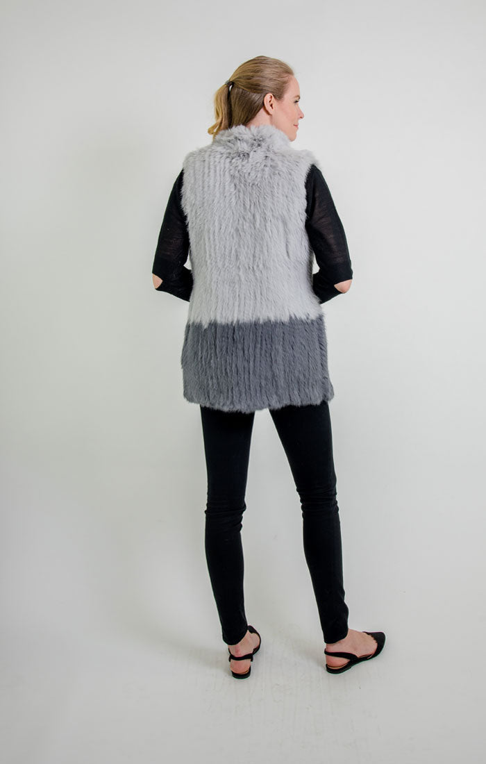 Love Token Elyse Genuine Rabbit Fur Vest - LT06-40NR