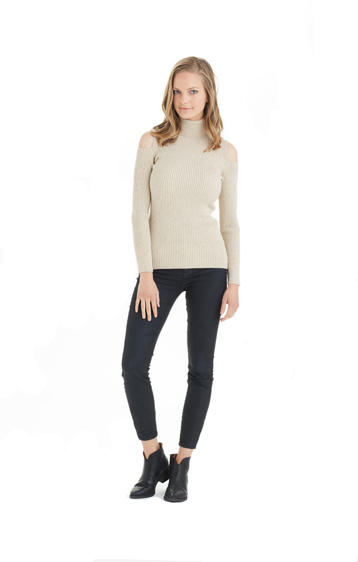 Love Token Sara Cold Shoulder Sweater - LT10-74