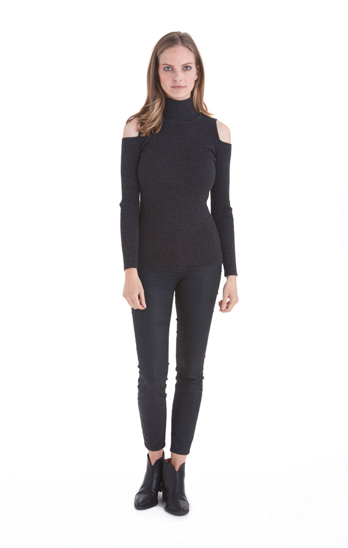 Love Token Sara Cold Shoulder Sweater - LT10-74
