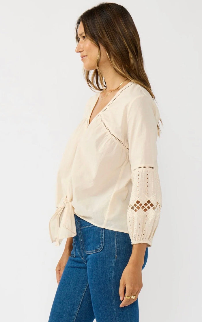 LOVESTITCH Rosalia Tie Front Top