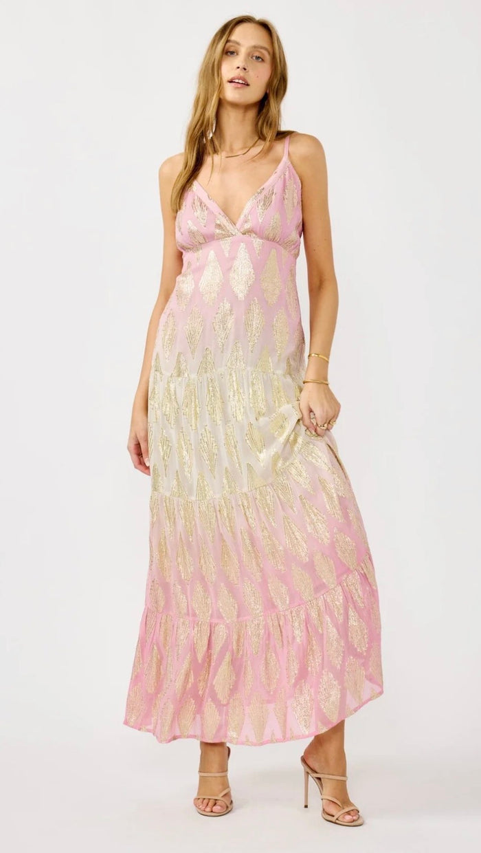 LOVESTITCH Shimmer Spell Maxi Dress