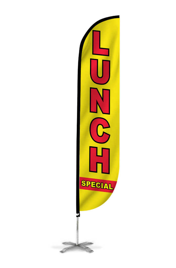 Lunch Special Feather Flag Yellow