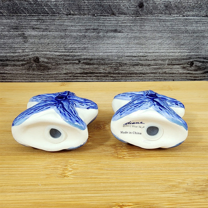 Magic Sea Starfish Salt Pepper Set Collectible Ceramic Blue Sky Clayworks