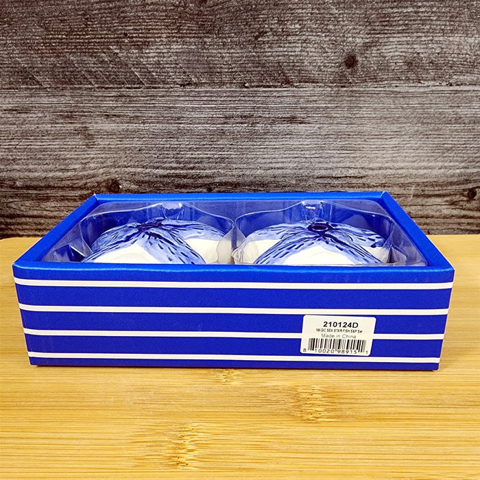 Magic Sea Starfish Salt Pepper Set Collectible Ceramic Blue Sky Clayworks
