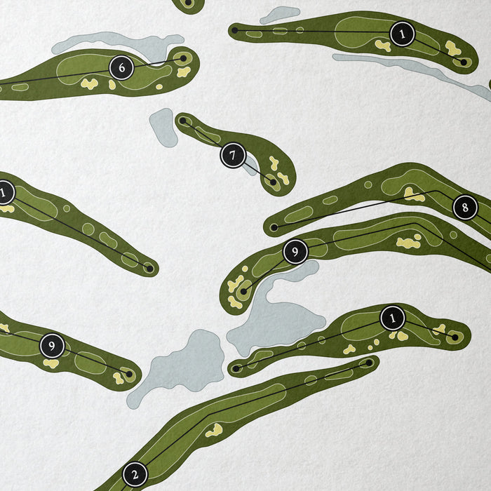 Magnolia Greens Golf Course | Golf Course Map | Close Up