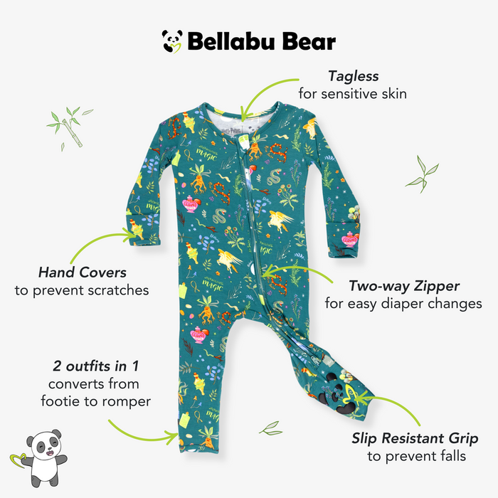 Mandrake's Potions & Herbs Bamboo Convertible Footie