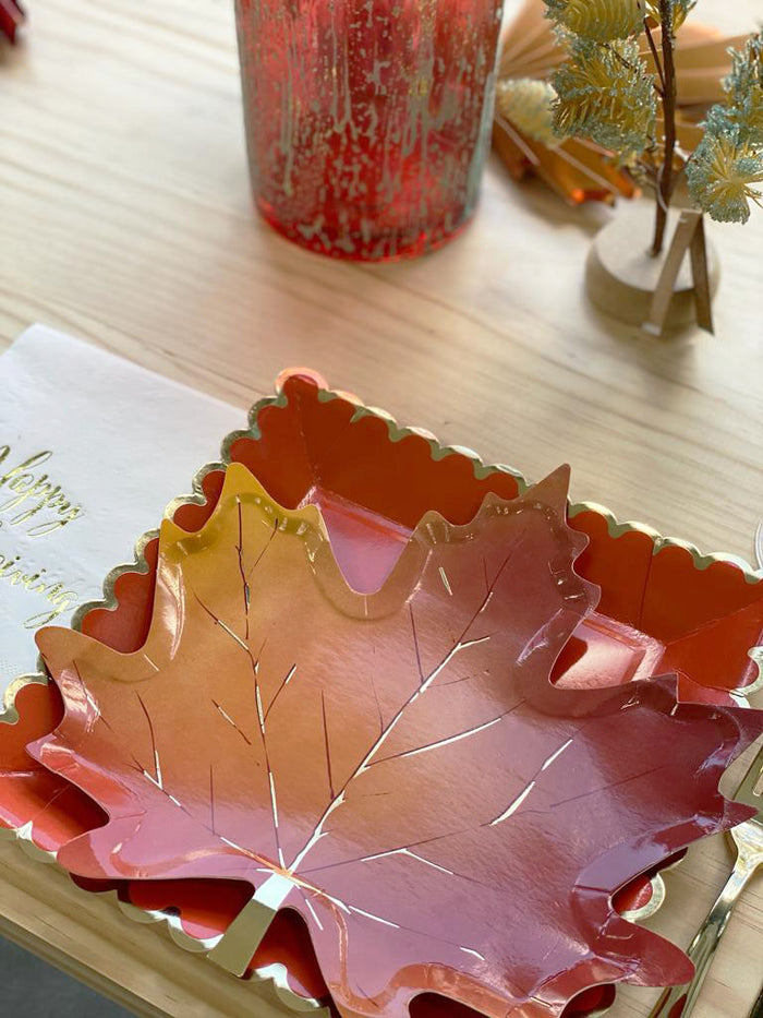 Maple Leaf Plates