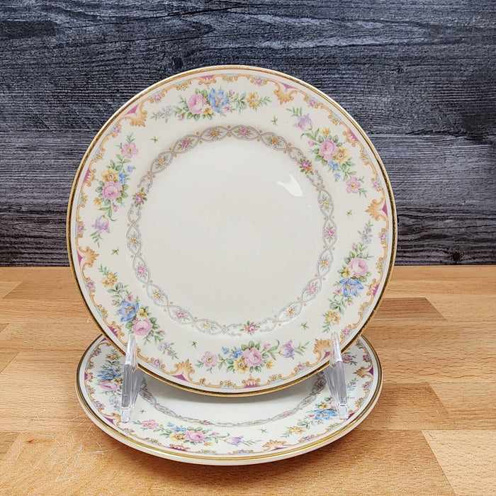Marlene by Syracuse Dessert Pie Plate 7 1/8" Set of 2 Ceramic Old Ivory USA Made