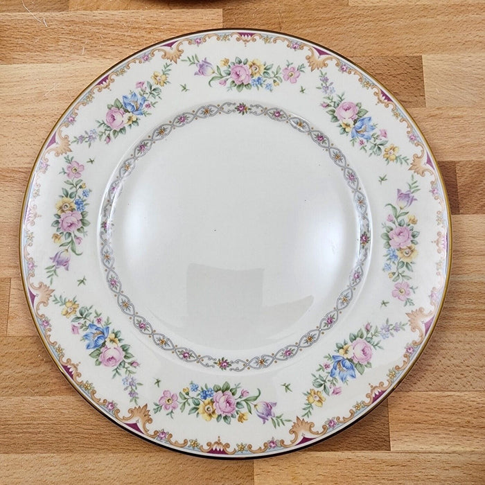 Marlene by Syracuse Dinner Plate 9 3/4" Set of 3 Ceramic Old Ivory Made In USA