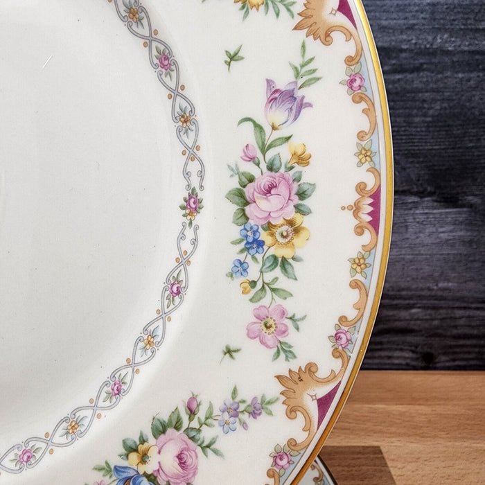 Marlene by Syracuse Dinner Plate 9 3/4" Set of 3 Ceramic Old Ivory Made In USA