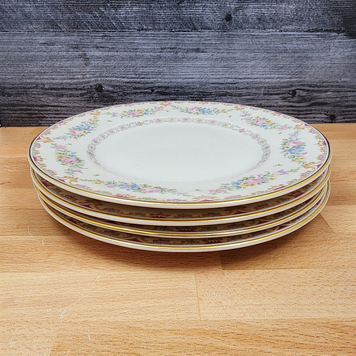 Marlene by Syracuse Dinner Plate 9 3/4" Set of 4 Ceramic Old Ivory Made In USA