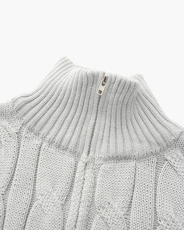 MAYFAIR HALF ZIP SWEATER - Sovira