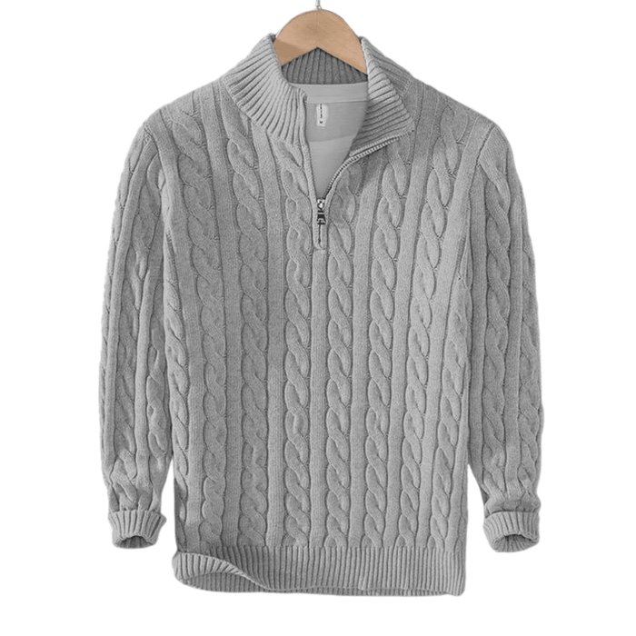 MAYFAIR HALF ZIP SWEATER - Sovira