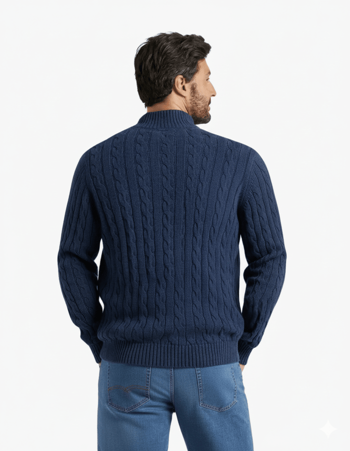 MAYFAIR HALF ZIP SWEATER - Sovira