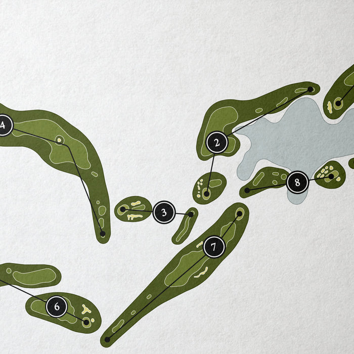Meadows Golf Club | Golf Course Map | Close Up