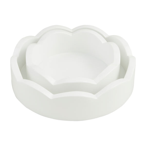 Medium Round Scalloped Tray