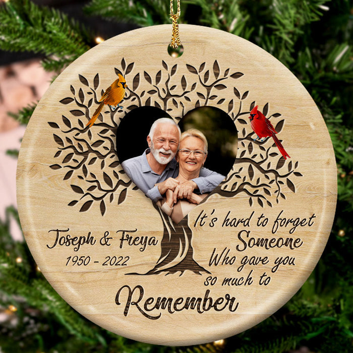 memorial photo ornaments personalized
