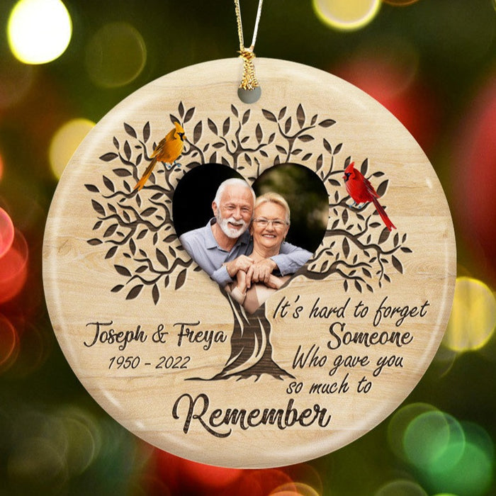 memorial photo ornaments personalized