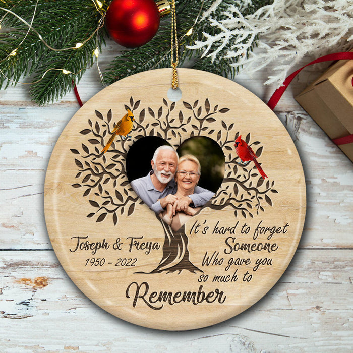 memorial photo ornaments personalized