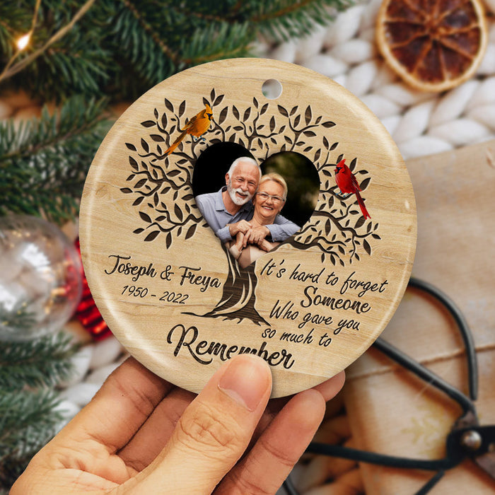 memorial photo ornaments personalized