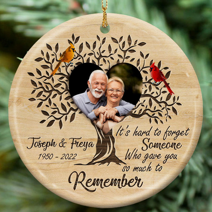 memorial photo ornaments personalized