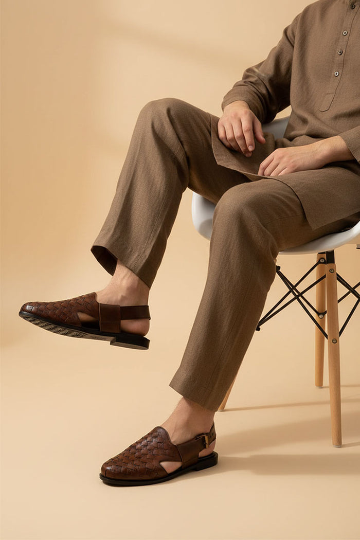 MEN TRADITIONAL PESHAWARI CHAPPAL C-2621