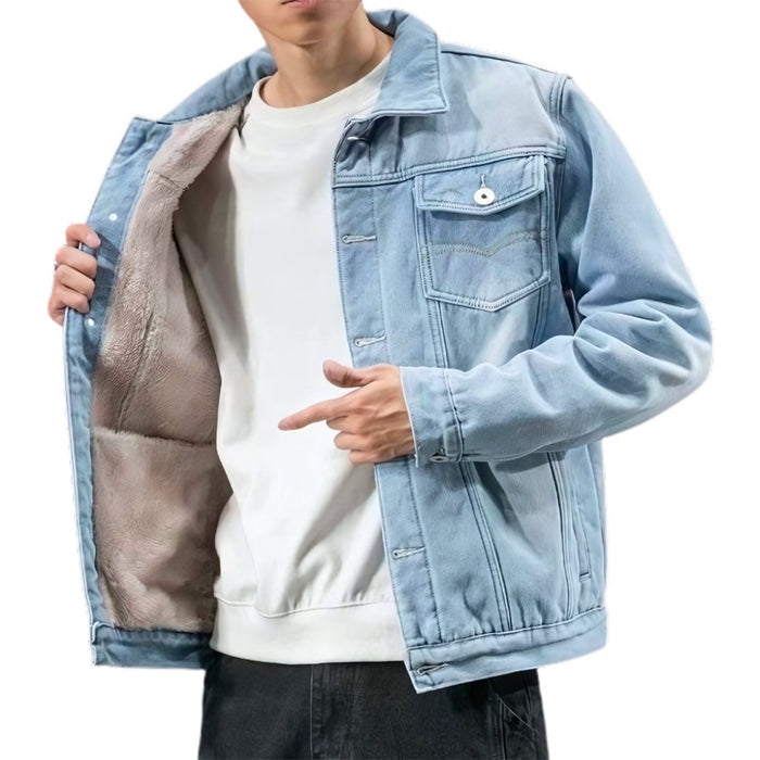 Jaquet- Masculina-Jeans-claro-Acolchoado-facilite-seu-dia