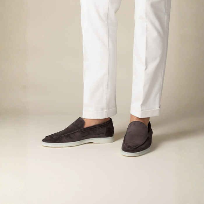 MEN’S REFINED SUEDE LOAFER - Dark Brown