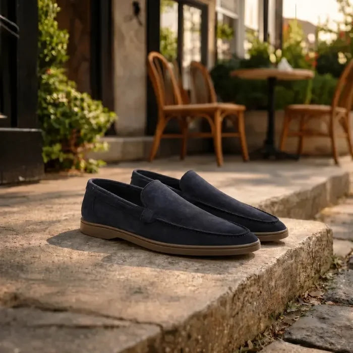 MEN’S REFINED SUEDE LOAFER - Navy Blue