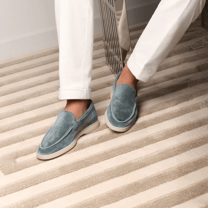 MEN’S REFINED SUEDE LOAFER - Slate Blue