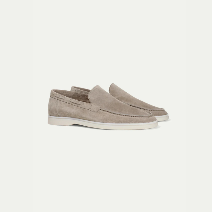 MEN’S REFINED SUEDE LOAFER - Taupe