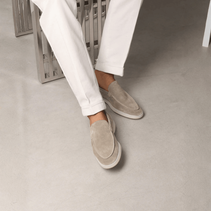 MEN’S REFINED SUEDE LOAFER - Taupe