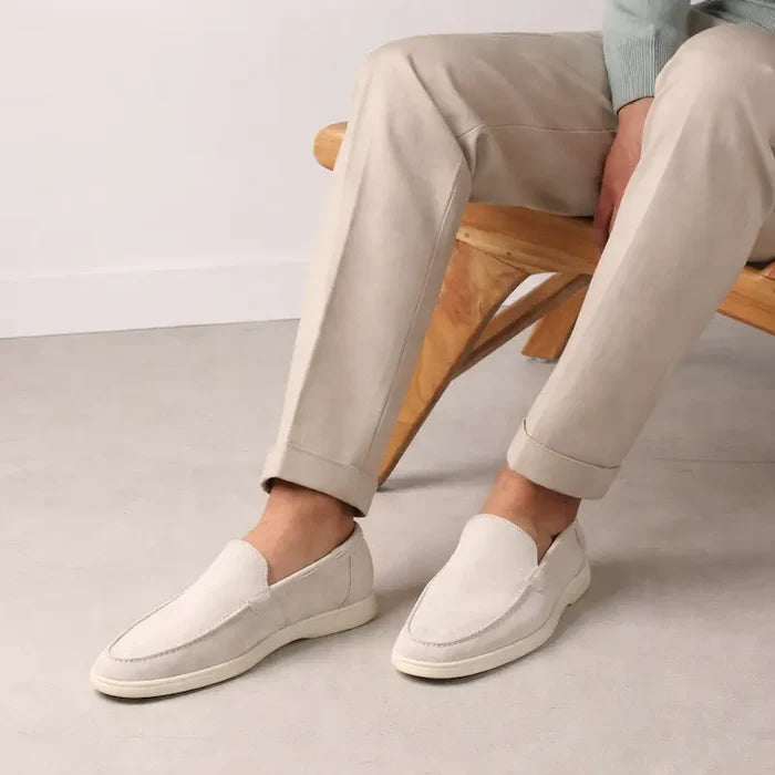 MEN’S REFINED SUEDE LOAFER - Off-White
