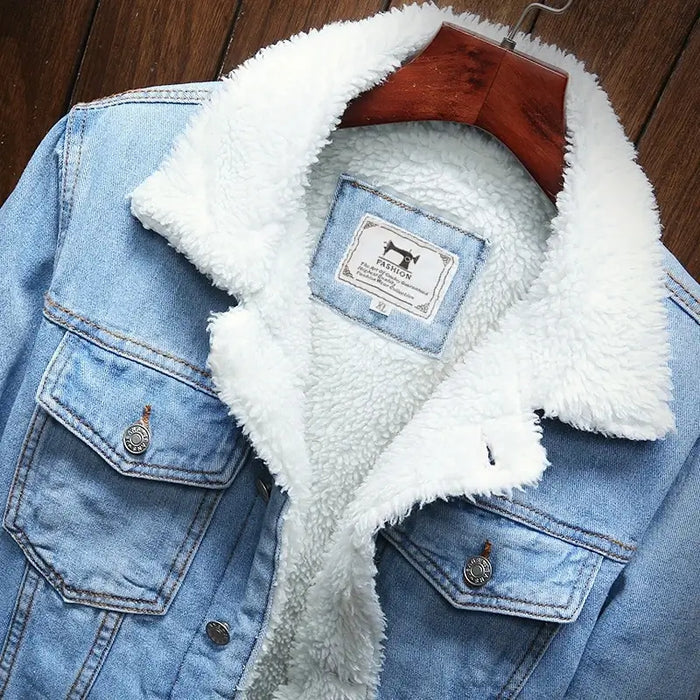 MEN’S WOOL LINED JEANS JACKET