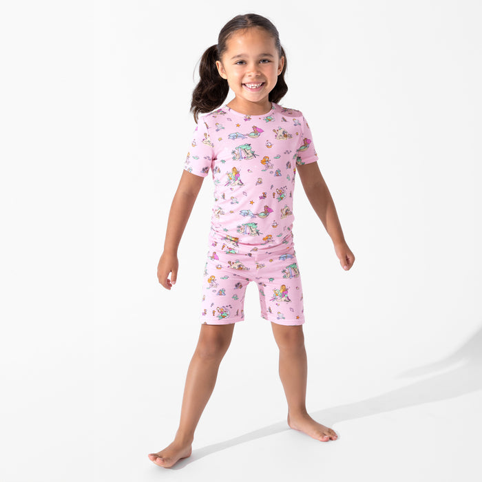 Mermaid Lagoon Bamboo Kids Pajama Short Set