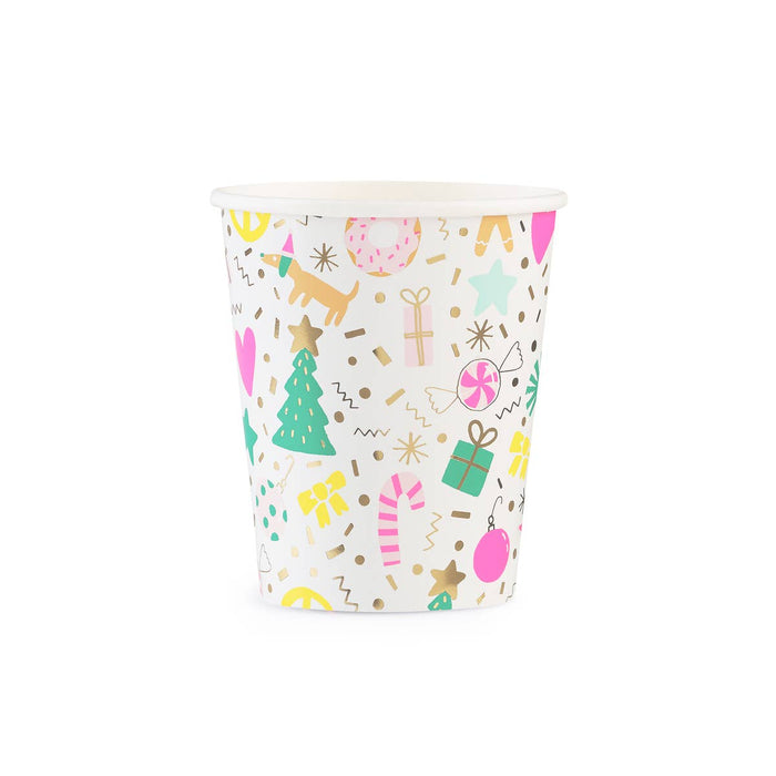 Merry and Bright Christmas Cups