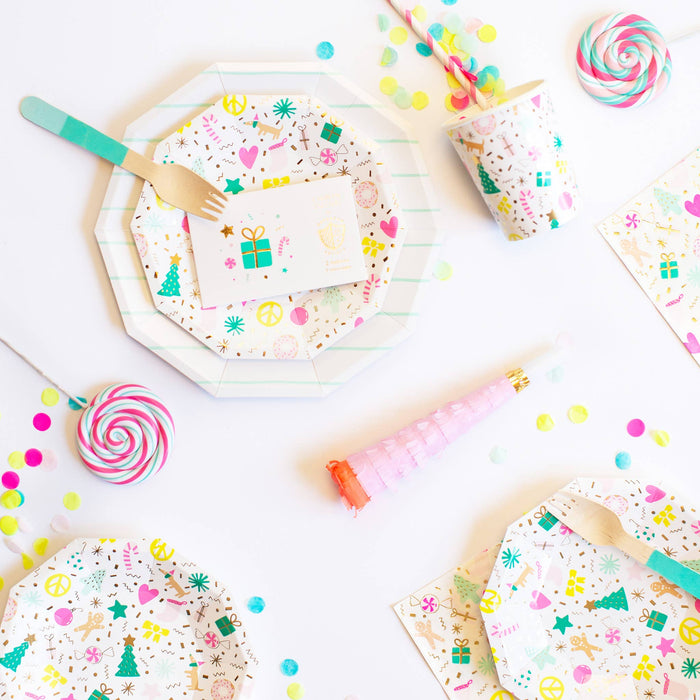 Merry and Bright Christmas Plates