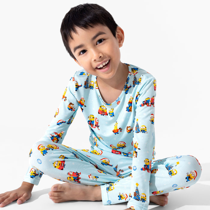 Merry Minions Holiday Bamboo Kids Pajamas