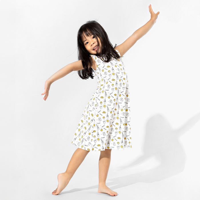 Milk & Cookies Bamboo Girls' Sleeveless Dress